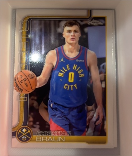 2025-26 Topps Chrome #82 Christian Braun — front