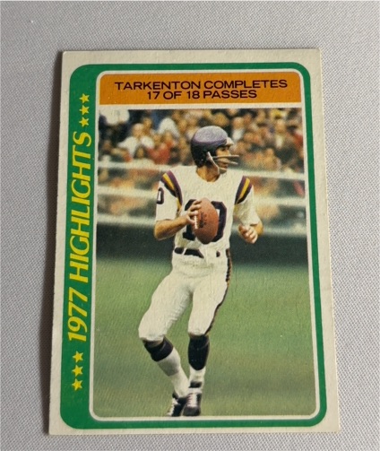 1978 Topps Highlights #5 Fran Tarkenton — front