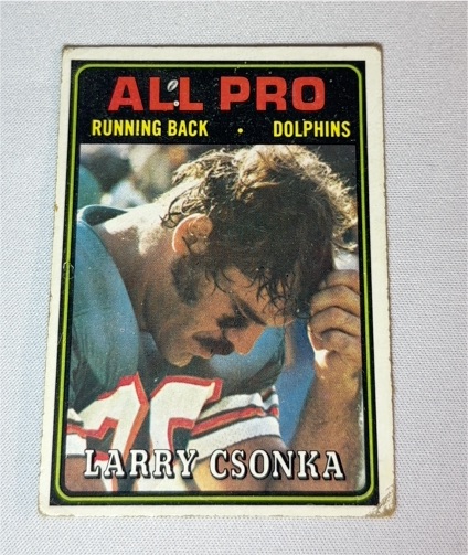 1974 Topps #131 Larry Csonka — front