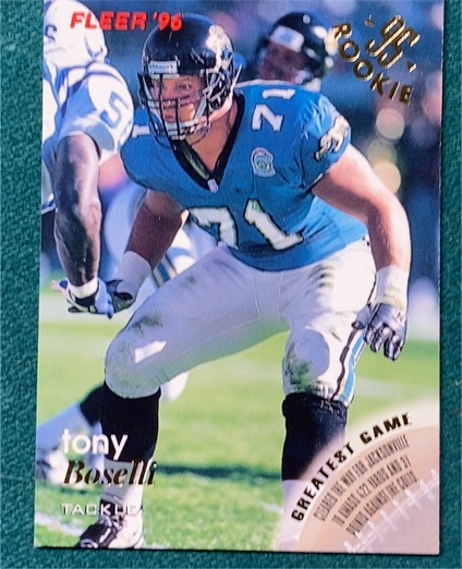1996 Fleer #62 Tony Boselli — front
