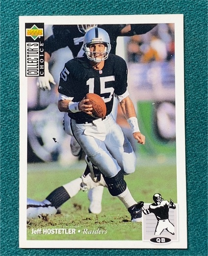 1994 Upper Deck Collector's Choice #296 Jeff Hostetler — front