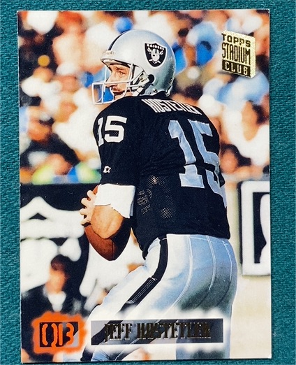 1994 Topps Stadium Club #450 Jeff Hostetler — front