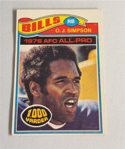 1977 Topps #100 O.J. Simpson — front