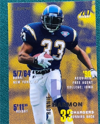 1995 Fleer #329 Ronnie Harmon — front