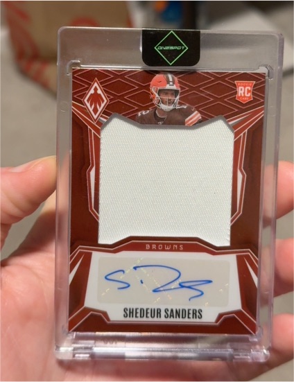 2025 Panini Phoenix #RPS-SSS Shedeur Sanders Rookie Patch Auto — front