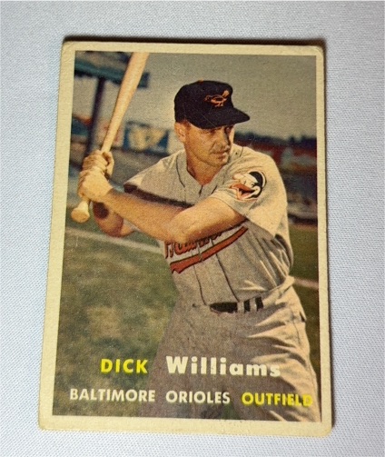 1957 Topps #59 Dick Williams — front
