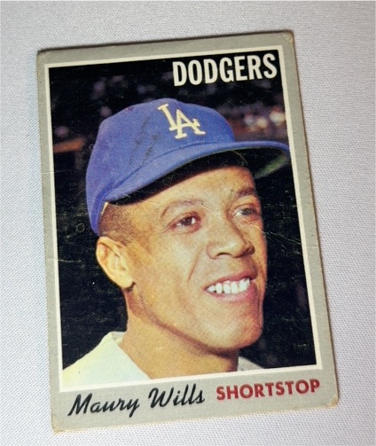 1970 Topps #595 Maury Wills — front