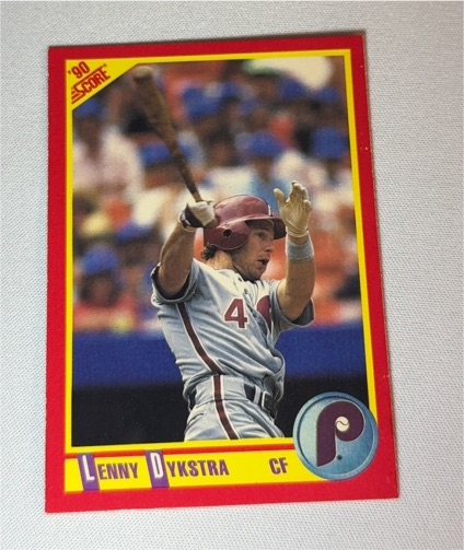 1990 Score #427 Lenny Dykstra — front