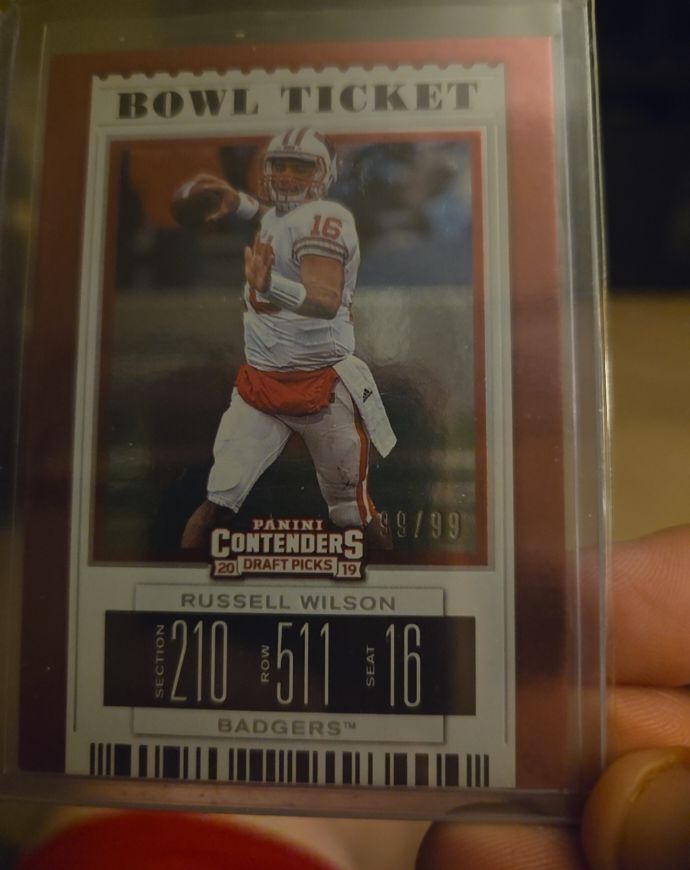 2019 Panini Contenders Draft Picks #88 Russell Wilson — front