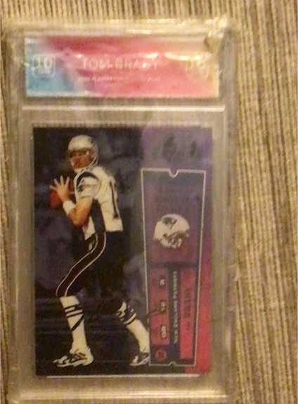 2000 Playoff Contenders #144 Tom Brady Rookie Ticket — front