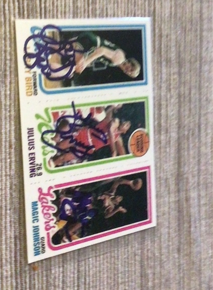 1980 Topps #139 Larry Bird / Julius Erving / Magic Johnson — front