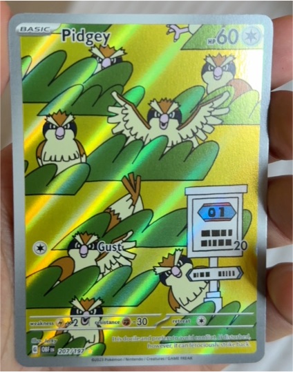 2024 Pokémon SV03: Obsidian Flames #207 Pidgey — front