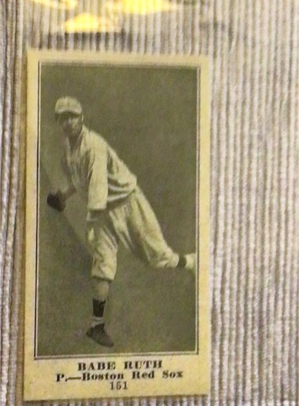1916 Sporting News #151 Babe Ruth — front