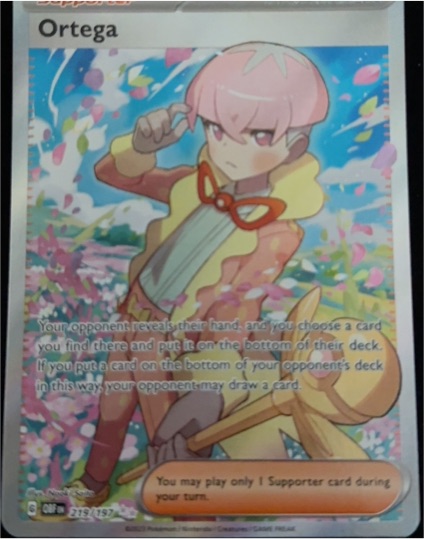 2023 Pokémon SV03: Obsidian Flames #219 Ortega — front