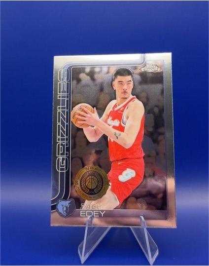 2025-26 Topps Chrome #128 Zach Edey — front