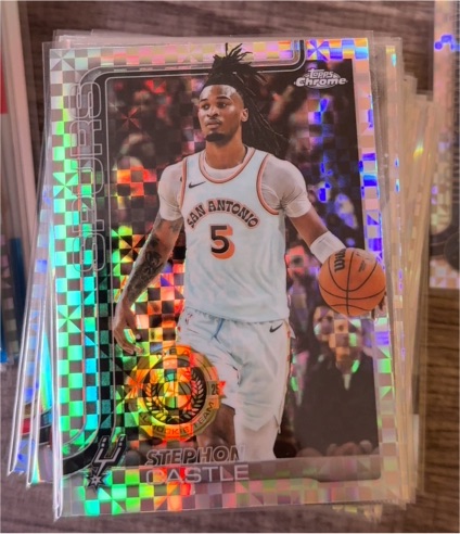 2025-26 Topps Chrome #228 Stephon Castle — front