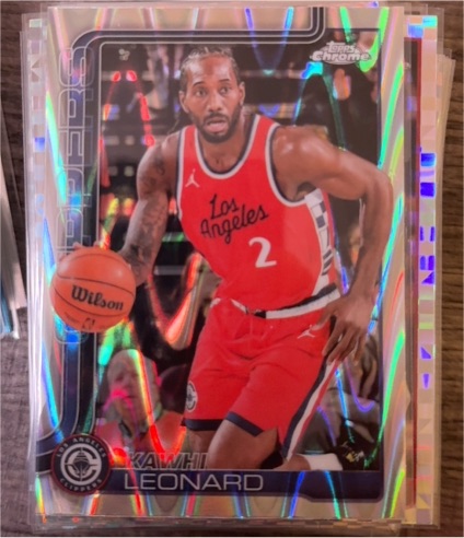 2025-26 Topps Chrome #44 Kawhi Leonard — front