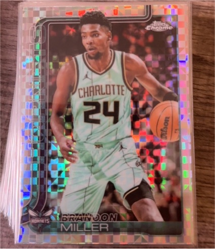 2025-26 Topps Chrome #89 Brandon Miller — front