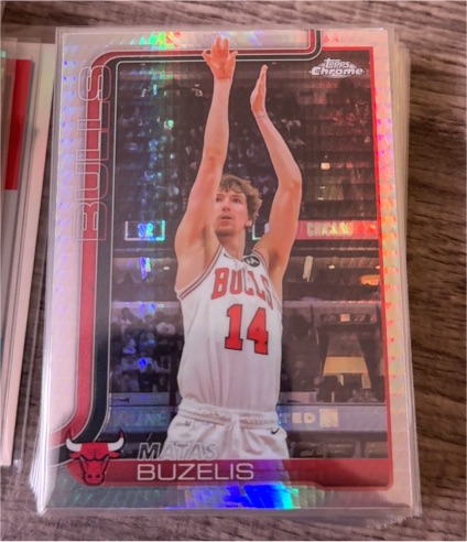 2025-26 Topps Chrome #231 Matas Buzelis — front