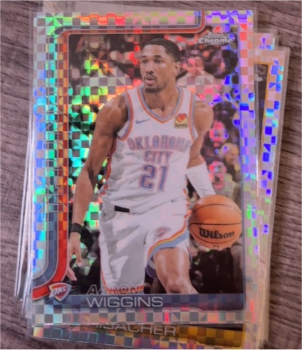 2025-26 Topps Chrome #196 Aaron Wiggins — front
