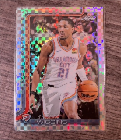 2025-26 Topps Chrome #196 Aaron Wiggins — front