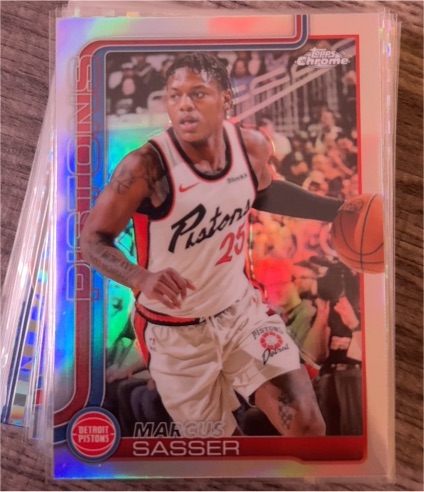 2025-26 Topps Chrome #35 Marcus Sasser — front