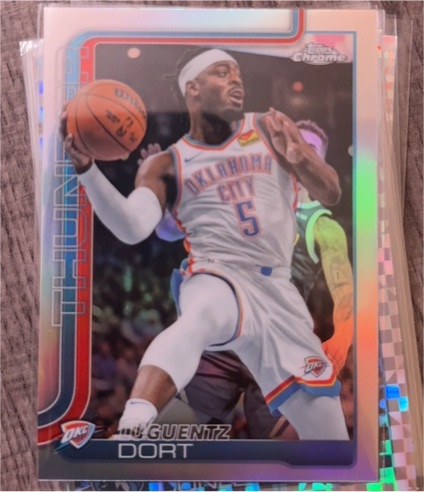 2025-26 Topps Chrome #177 Luguentz Dort — front