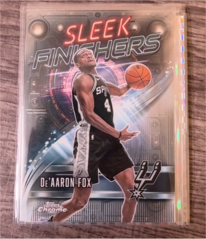2025-26 Topps Chrome #SF-17 De'Aaron Fox — front