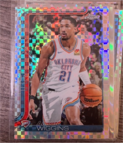 2025-26 Topps Chrome #196 Aaron Wiggins — front