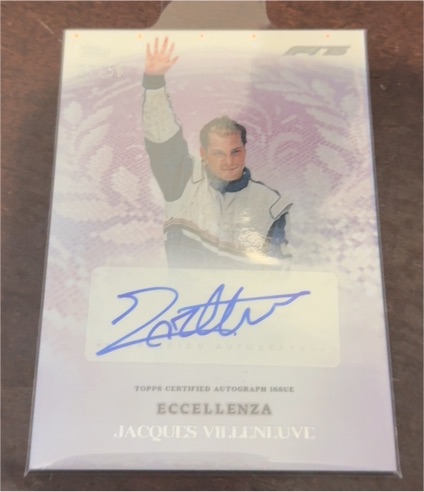 2025 Topps Eccellenza Jacques Villeneuve — front