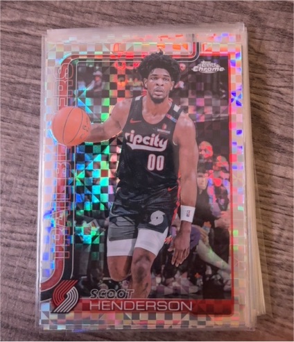 2025-26 Topps Chrome #166 Scoot Henderson — front