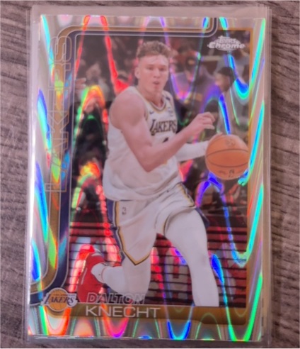 2025-26 Topps Chrome #130 Dalton Knecht — front