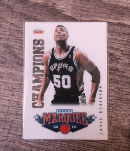 2012-13 Panini Marquee Champions #12 David Robinson — front