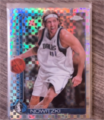 2025-26 Topps Chrome #246 Dirk Nowitzki X-Fractor — front
