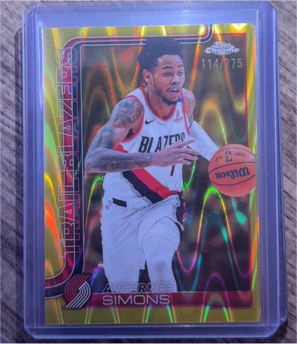 2025-26 Topps Chrome #122 Anfernee Simons — front