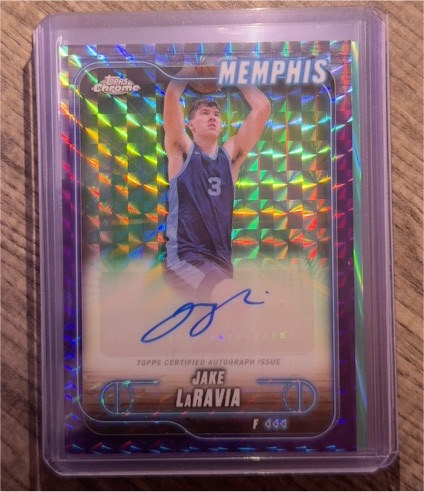 2024-25 Topps Chrome #TCA-JLA Jake LaRavia — front