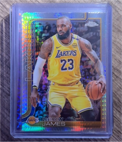 2025-26 Topps Chrome #127 LeBron James — front