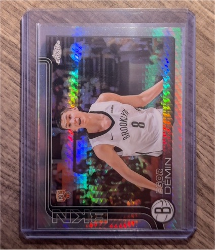 2025-26 Topps Chrome #258 Egor Demin — front