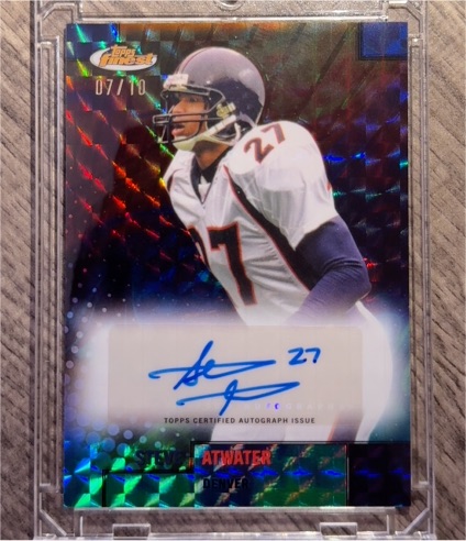 2024 Topps Finest Flashback Autographs #FBA-SA Steve Atwater — front