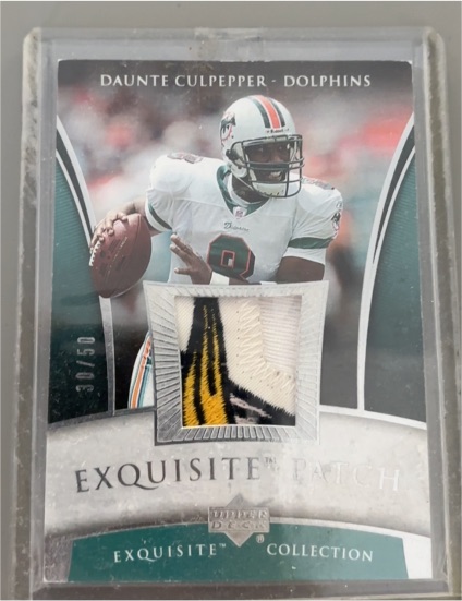 2006 Upper Deck Exquisite Collection #EP-DC Daunte Culpepper Patch — front