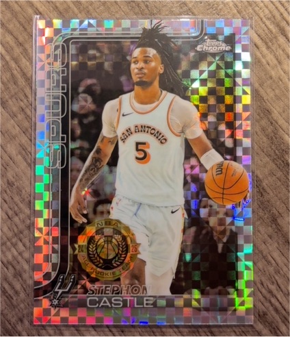 2025-26 Topps Chrome #228 Stephon Castle — front