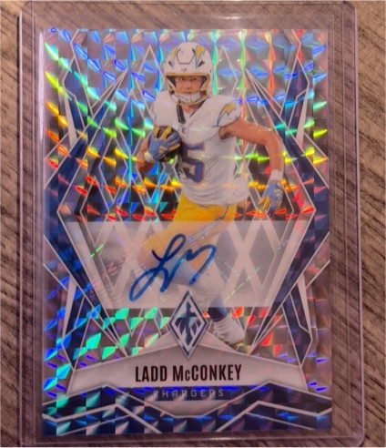 2025 Panini Phoenix Ladd McConkey Autograph — front