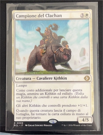 2026 Magic: The Gathering #0009 Campione del Clachan — front