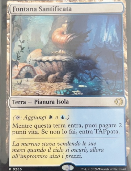 2026 Magic: The Gathering #265 Hallowed Fountain — front