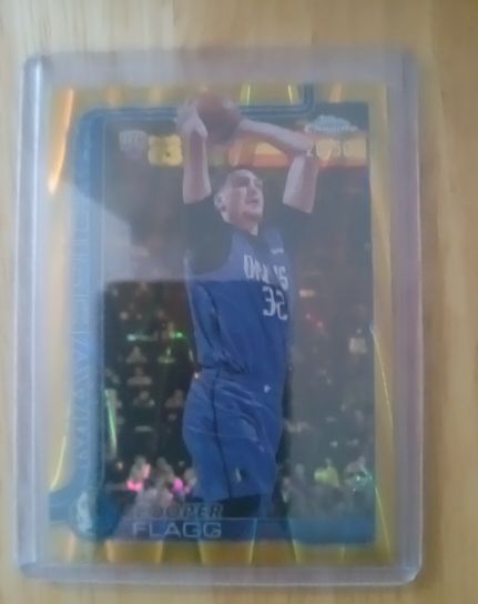 2025-26 Topps Chrome #251 Cooper Flagg Rookie Card — front
