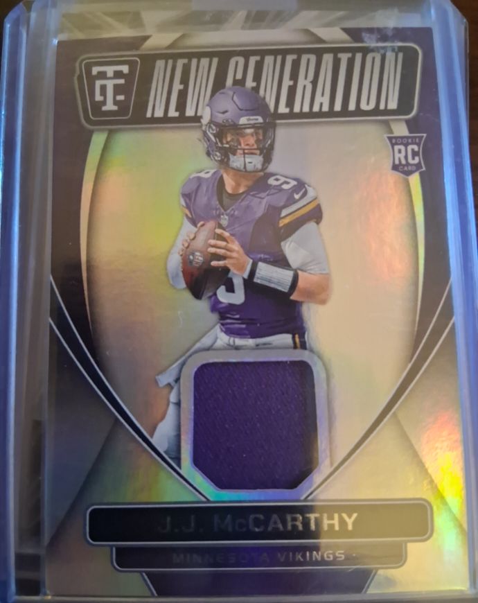 2024 Panini Totally Certified New Generation Jerseys #NGJ-JMY J.J. McCarthy — front