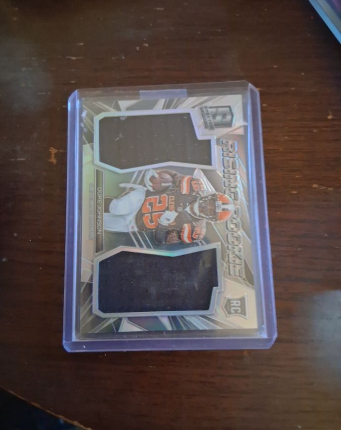 2015 Panini Spectra Rising Rookie Materials #RR-DJ Duke Johnson — front