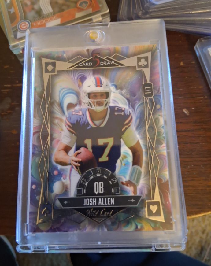 2024 Wild Card 5 Card Draw Josh Allen — front