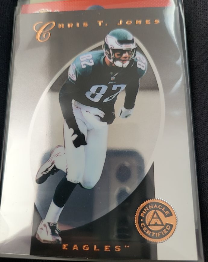 1997 Pinnacle Certified Chris T. Jones Philadelphia Eagles — front