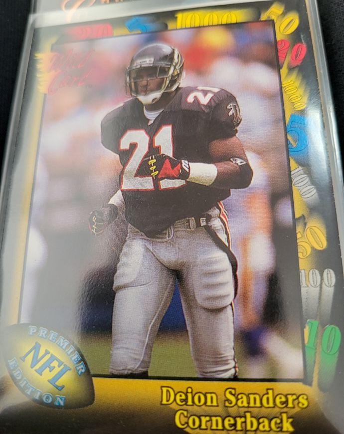 1991 Wild Card #70 Deion Sanders — front
